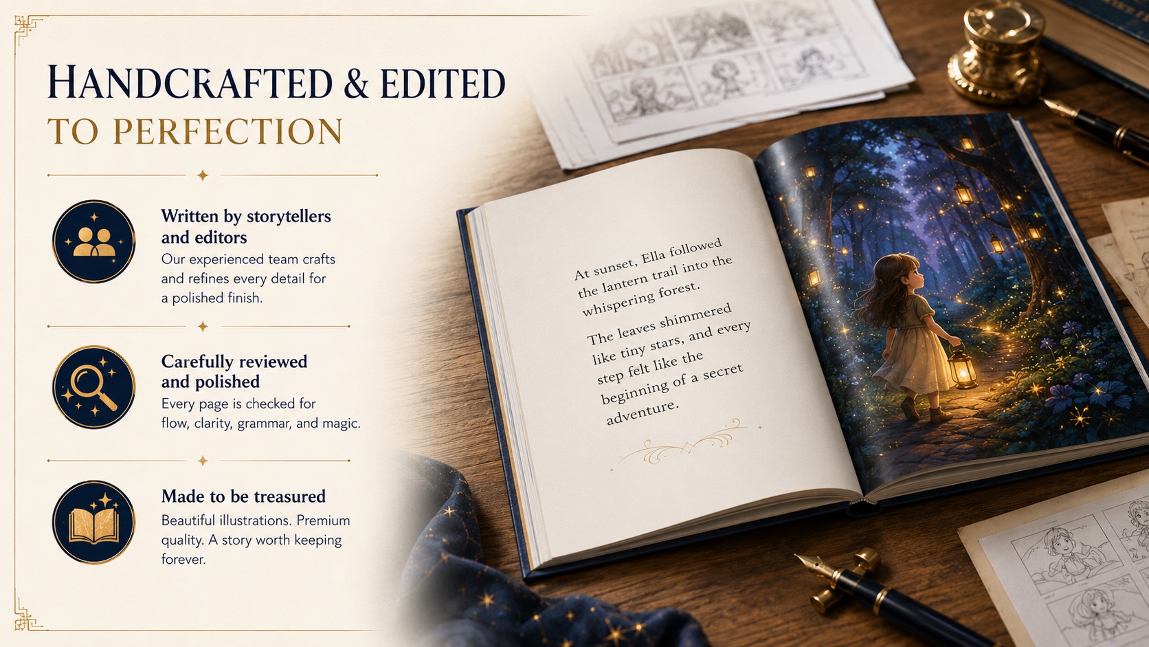 Handcrafted and edited to perfection, showing a carefully reviewed illustrated storybook